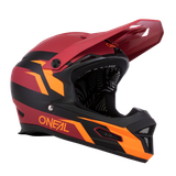 Casca integrala O'Neal Fury Stage, rosu-portocaliu