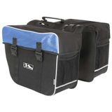 Geanta Portbagaj 2 Piese M-WAVE  AMSTERDAM DOUBLE  Negru/Albastru