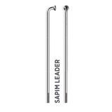 Spita Sapim Leader Inox 14G 274 mm J-Bend argintie cu niplu Polyax 14G alama 12 mm placat nichel