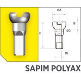 Niplu spita SAPIM POLYAX cupru 14G 12 mm negru auto nchidere