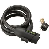 Antifurt cablu spiralat Bikefun Armor 2, 12x1200mm, suport