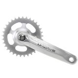 ANGRENAJ PEDALIER ALUMINIU/OTEL M-WAVE 1 1/5-8V 44 T