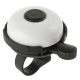 Sonerie aluminiu M-WAVE "ROTARY ACTION", 53mm, alba