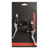 Manete frana Crosser BL46G, set, negru-argintiu