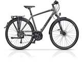 Bicicleta Trekking Cross Travel Man, Gri-Negru