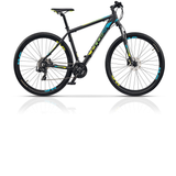 Bicicleta MTB Hardtail Cross GRX 7 HDB, 29, negru-albastru-verde