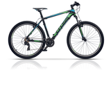Bicicleta MTB Hardtail Cross GRX 7 VB, 29, negru-verde-albastru