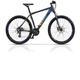 Bicicleta MTB Hardtail Cross GRX 8 HDB, 27.5, negru-albastru-galben