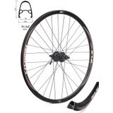 ROATA CROSSER X12 32H 28 SPATE QR DISC CASETA CAPSATA BUTUC SHIMANO HM475 NEGRU