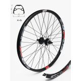 Roata CROSSER X6 36H 26 Fata QR Disc capsata Negru