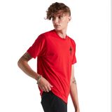 TRICOU SPECIALIZED MEN S LOGO SS - FLO RED