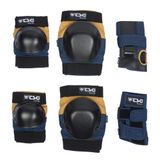 Set protectii TSG Basic - Night Blue/Dusk Yellow S