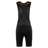 Pantaloni scurti cu bretele FUNKIER Potenza Elite fara cusaturi - Black/Orange XS/S