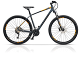 Bicicleta MTB Hardtail Cross Fusion 9, Gri-Galben-Negru
