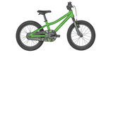Bicicleta cu Roti Ajutatoare Scott Roxter 16, Verde