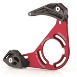 Ghidaj lant Fouriers 1X CNC top guide+rotita din plastic ISCG, negru-rosu