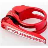 Fouriers Colier pentru tija de sa cu prindere rapida  Al-6061-T6-34.9x31.6  Rosu