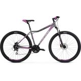 Bicicleta MTB Hardtail Kross Lea 5.0, Grafit-Roz