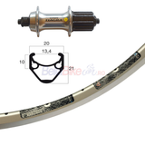 Roata spate MAVIC 13-622, Tiagra silv, QR 32h RYDE Racer