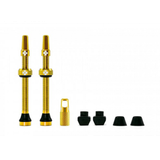 MUC-OFF Tubeless alloy valve set Presta 60mm gold