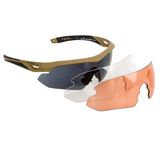 Ochelari Swisseye Nighthawk Tactical Glass Coyote Brown RX Clip Compatible