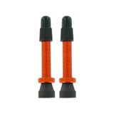 Set valve presta tubeless Var Tools din aluminiu 35 mm portocaliu 2 buc