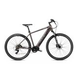 Bicicleta electrica de trekking barbati Romet Orkan 1 M MM L/20 Maro Inchis/Gri 2023