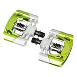 Pedale Crankbrothers Mallet 2 Raw, verde