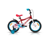 Bicicleta cu Roti Ajutatoare Alpina Starter, 16, Rosu