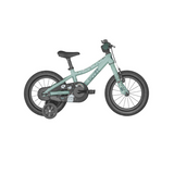 Bicicleta cu Roti Ajutatoare Scott Contessa 14, Turcoaz