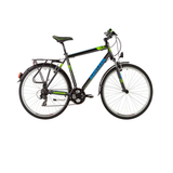 Bicicleta Trekking Kenzel Stroller SF M 6, Negru-Verde