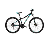Bicicleta MTB Hardtail Kross Lea 5.0, Negru-Turcoaz