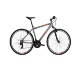 Bicicleta Trekking Kross Evado 1.0, Gri-Rosu