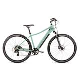 Bicicleta electrica de trekking femei Romet Orkan 2 D RM Integrat M/18 Verde fistic/Roz 2023