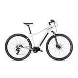 Bicicleta electrica de trekking femei Romet Orkan 1 D MM M/18 Alb/Argintiu 2023