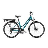 Bicicleta electrica de trekking/oras femei Romet Gazela 1 RM L/20 Albastru/Argintiu 2023