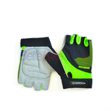 Manusi scurte Bikeforce Kid Stripy, verde-negru