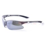 Sunglasses BF Vector gray G15 smoke lens, flash mirror C3